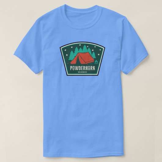 Powderhorn Wilderness Colorado Camping T-Shirt (Design vorne)