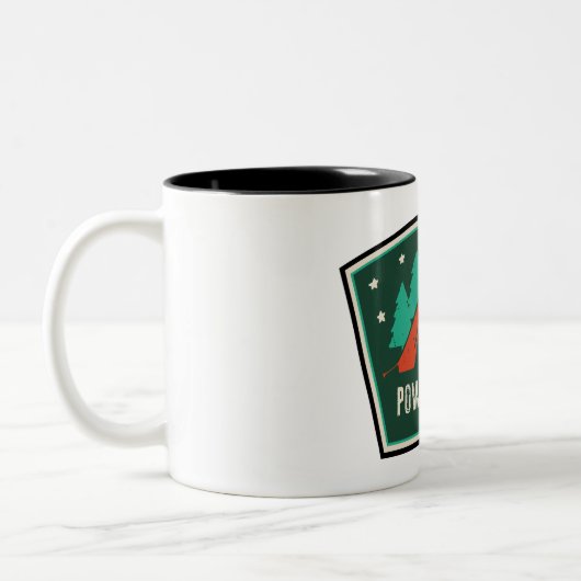 Powderhorn Wilderness Colorado Camping Zweifarbige Tasse (Links)