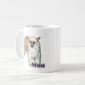 Powderpuff Crested Mama 4 Kaffeetasse (Vorderseite Links)