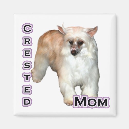 Powderpuff Crested Mama 4 - Magnet (Vorne)