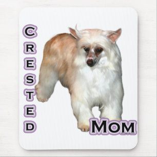 Powderpuff Crested Mama 4 Mousepad