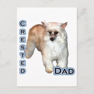 Powderpuff Crested Vater 4 Postkarte