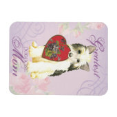 Powderpuff Heart Mama Magnet (Horizontal)