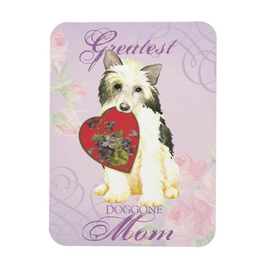 Powderpuff Heart Mama Magnet (Vertikal)