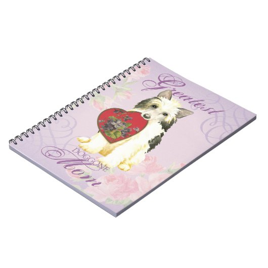 Powderpuff Heart Mama Notizblock (Linke Seite)