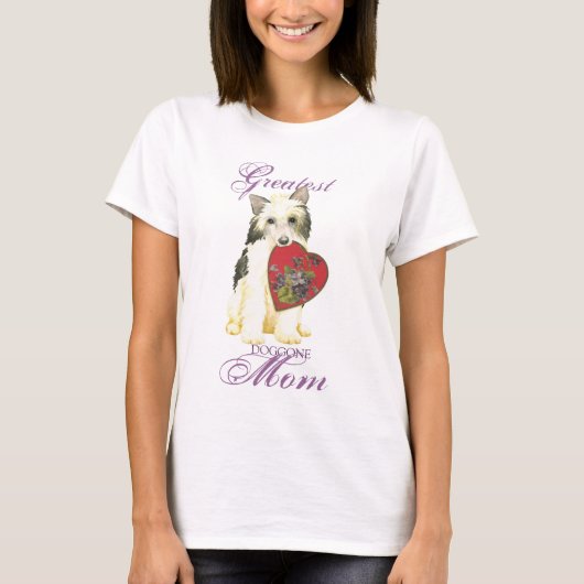 Powderpuff Heart Mama T-Shirt (Vorderseite)
