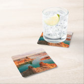 Powell Arizona-See Rechteckiger Pappuntersetzer (Vor Ort)