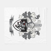 Powell-Familienwappen-Wappen Fleecedecke (Vorderseite (Horizontal))