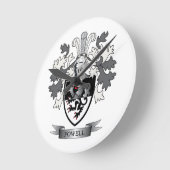 Powell-Familienwappen-Wappen Runde Wanduhr (Winkel)