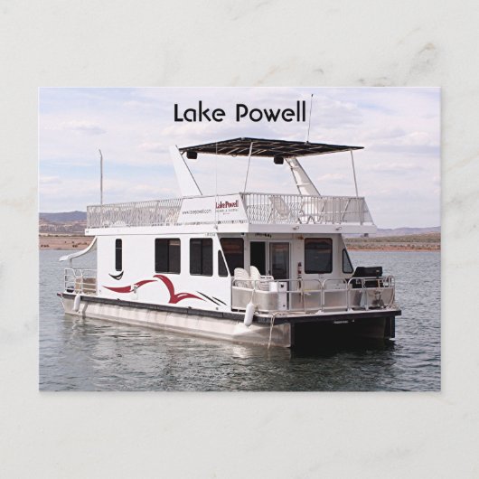 Powell: Houseboat, Arizona, USA 9 Postkarte (Vorderseite)