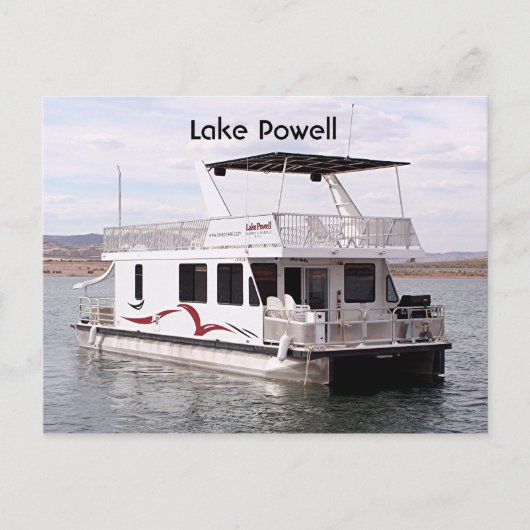 Powell: Houseboat, Arizona, USA 9 Postkarte (Vorderseite)