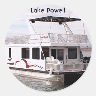 Powell: Houseboat, Arizona, USA 9 Runder Aufkleber