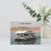 Powell-See: Houseboat, Arizona, USA 5 Postkarte (Stehend Vorderseite)
