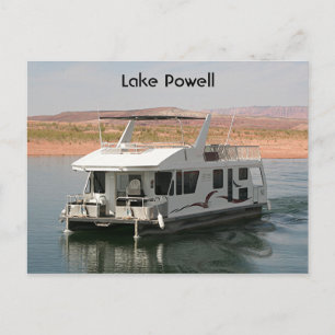 Powell-See: Houseboat, Arizona, USA 5 Postkarte