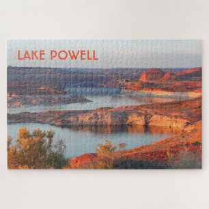 Powell: Staudamm und Brücke bei Sonnenaufgang Puzzle