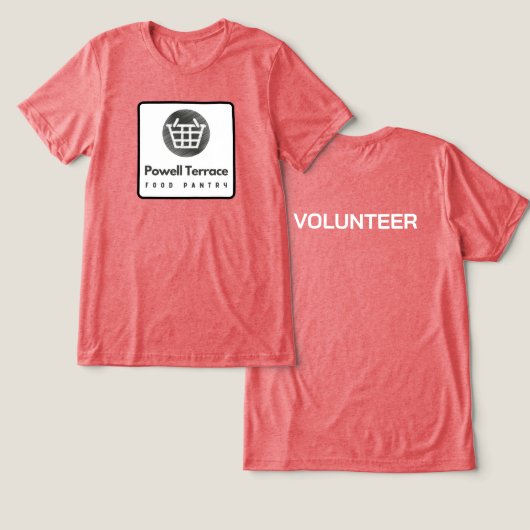 Powell Terrace Volunteer T - Shirt (Design Vorderseite & Rückseite)