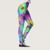 Power abstrakt Blume Leggings (Rechts)