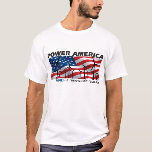 Power-Amerika-WIND T-Shirt (Vorderseite)