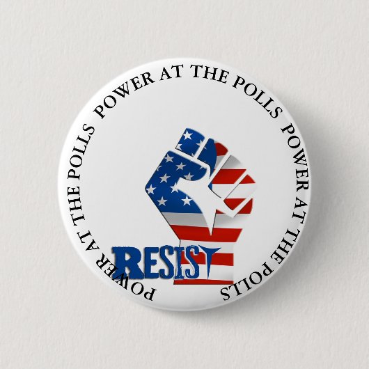 Power an den Abstimmungen widerstehen Trumpfknopf Button (Vorderseite)