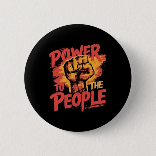 Power an die Menschen Button (Vorderseite)