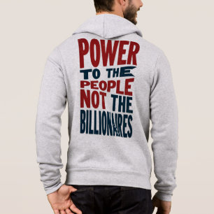 Power an die Menschen, nicht an die Reichen - Prot Hoodie