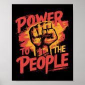 Power an die Menschen Poster (Vorne)