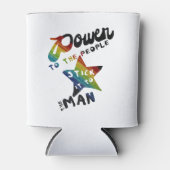 Power an die Menschen (Retro Rainbow Patch) Dosenkühler (Vorderseite)