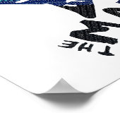 Power an die Menschen (Retro Rainbow Patch) Poster (Ecke)