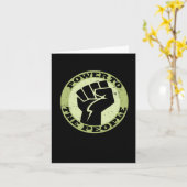 Power an die Vintagen Karte (Gelbe Blume)
