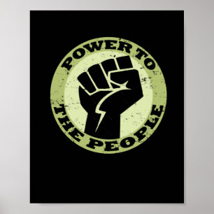 Power an die Vintagen Poster