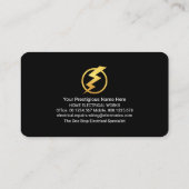 Power an Schaltnetzverkabelung Visitenkarte (Rückseite)