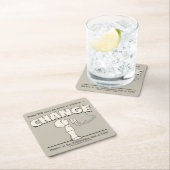 Power ändern rechteckiger pappuntersetzer (Vor Ort)