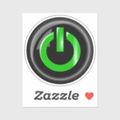 Power auf Symbol Aufkleber (Blatt)