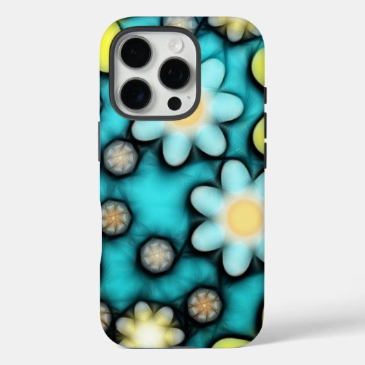 Power aus gelber und blauer Blume Case-Mate iPhone Hülle (Rückseite)