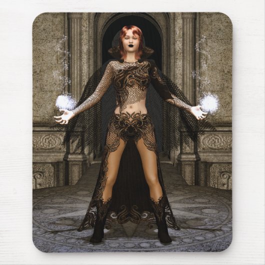 Power aus gotischer Fantasie-Kunst Mousepad (Vorne)