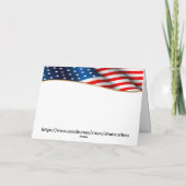 Power Bald Eagle Holiday Card Karte (Rückseite)