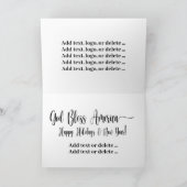 Power Bald Eagle Holiday Card Karte (Innenseite)