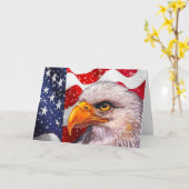 Power Bald Eagle Holiday Card Karte (Gelbe Blume)