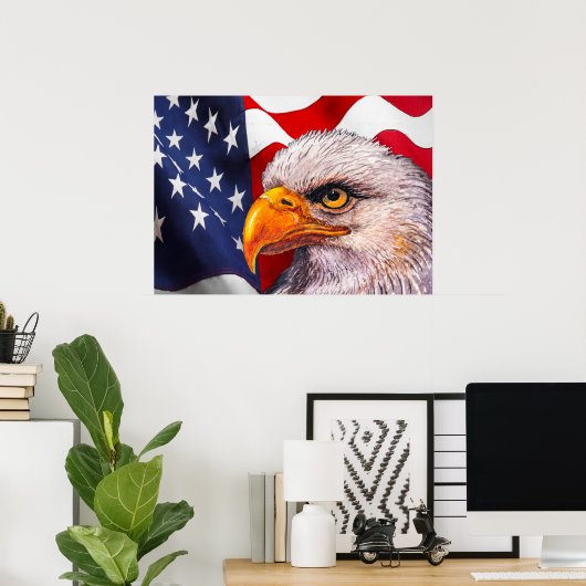 Power Bald Eagle Poster (Heimbüro)