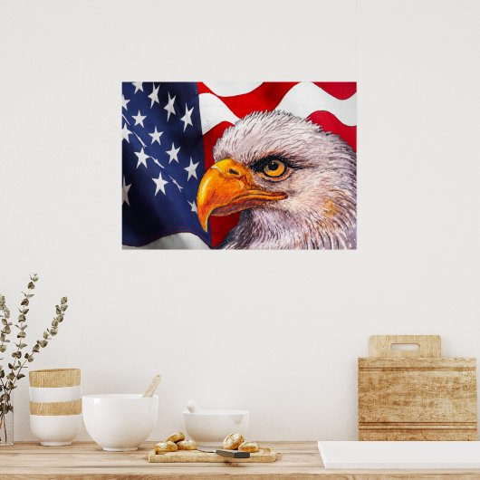 Power Bald Eagle Poster (Küche)