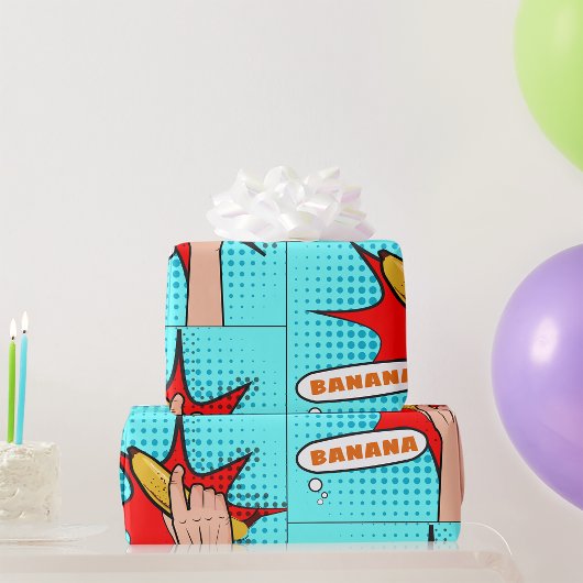 Power Banana Geschenkpapier