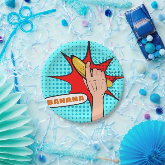 Power Banana Pappteller (Party)