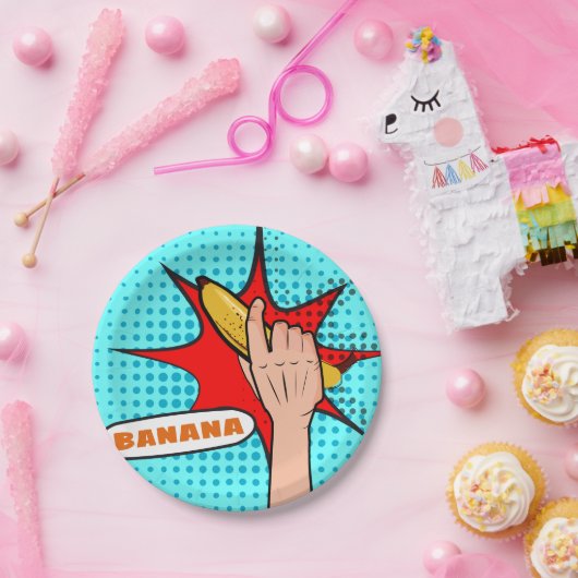 Power Banana Pappteller (Party)