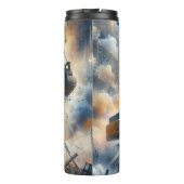 Power: Bauen, Staub, Himmel Thermosbecher (Rückseite)