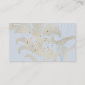 Power Blue Balloons Business Card Visitenkarte (Rückseite)