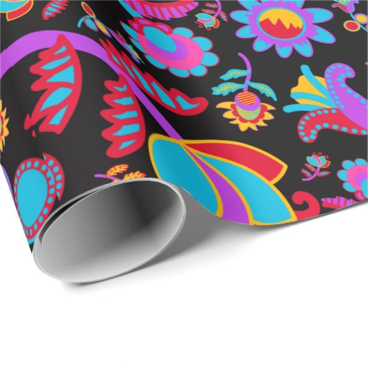 Power Blume Geschenkpapier (Rolleneckpunkt)