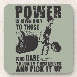 POWER - BODYBUILDING MOTIVIEREND UNTERSETZER