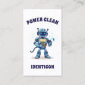 Power Clean mit QR-Code Visitenkarte (Vorderseite)