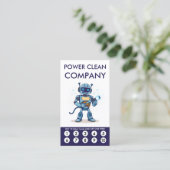 Power Clean Treue Punch Card (Stehend Vorderseite)
