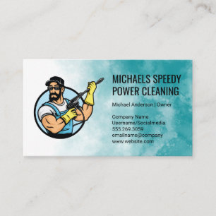 Power Cleaning Logo   Hochdruckreinigung Visitenkarte